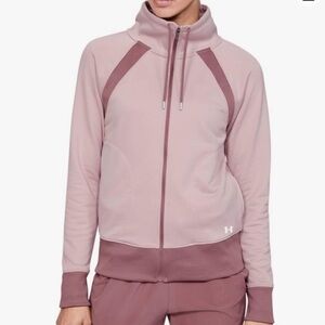 Purple Under Armour Dockside Mock Neck Full Zip Sweater Size Medium
